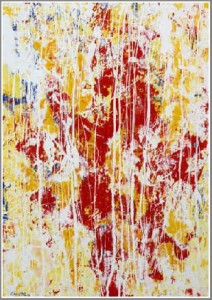 Abstract Painting Red