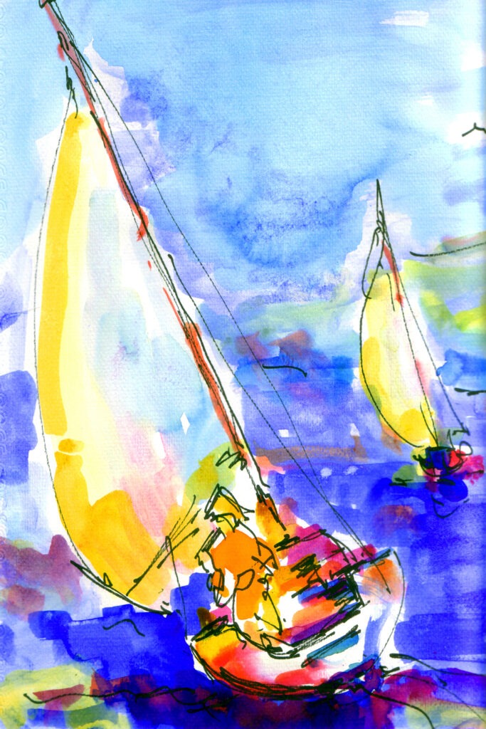 Hydra Prints Sail Boats